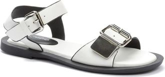 Keddo Witte Open Platte Sandalen Vrouwen - Dames - Sandalen - Wit - 37 EU - Schoenen