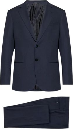 Giorgio Armani Completo due pezzi in misto lana - Blu
