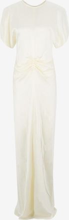 Victoria Beckham Langes schmales Kleid aus Satin Isabella