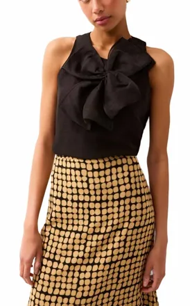 Marie Oliver Indira Sleeveless Top In Black