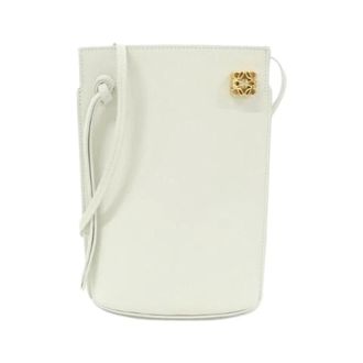 Loewe Pre-owned Dice Pocket Calf Shoulder Bag - Dames - Pre-owned - Wit - Maat: ONE Size Leer