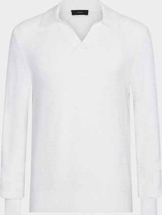 Vince Mens Craftsman Rib Sweater with Johnny Collar