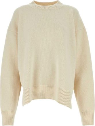 Jil Sander Beige Crewneck Sweater