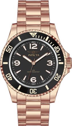 Invicta Specialty 69721 Herenhorloge - Quartz Uurwerk - Roestvrij Staal met Zwarte Wijzerplaat - 40 mm