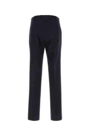 Pantaloni Torino Mens Midnight Blue Wool Pant Exterior: Virgin Pantaloni Trousers