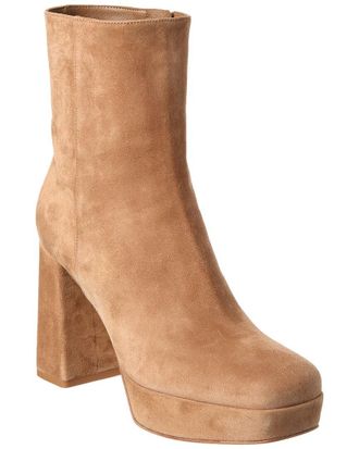 Gianvito Rossi Daisen 70 Suede Platform Bootie