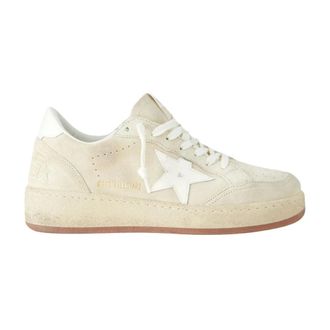 Golden Goose Sneakers, female, Beige, Size: 10 US Ball Star 2 Leather Sneakers