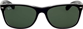 Ray-Ban Ray Ban New Wayfarer Color Mix Green Classic G-15 Square Unisex Sunglasses RB2132 6052 58