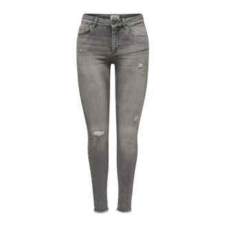 Only Only, Dames, Jeans, Grijs, Maat: XS