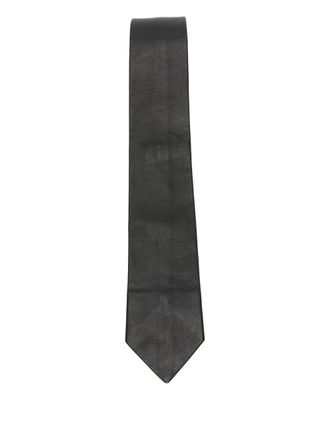 Sunflower leather tie - men - Calf Leather - One Size - Black