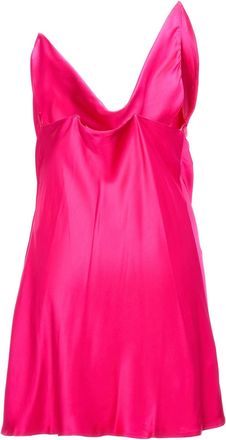 Y / Project Draped Satin Dress - Pink