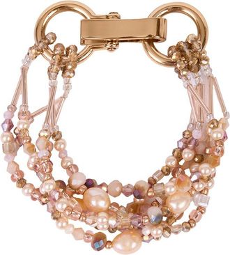 Saachi Saachi Beaded Layered Pearl Bracelet