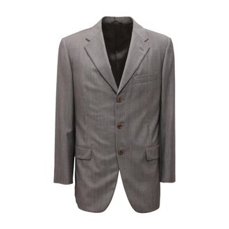 Burberry Blazers, male, Gray, Size: L 4273/009 A5230 Jacket
