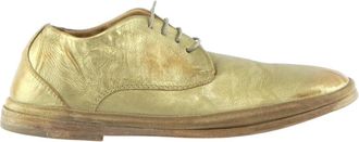 Moma Lamped Lam Platino Schoenen - Dames - Veterschoenen - Beige - 40 EU - Leer - Schoenen