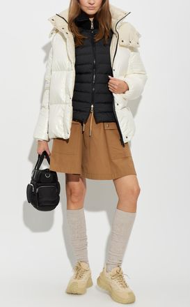 Moncler Quilted Jacket Parana, Womens, Cream