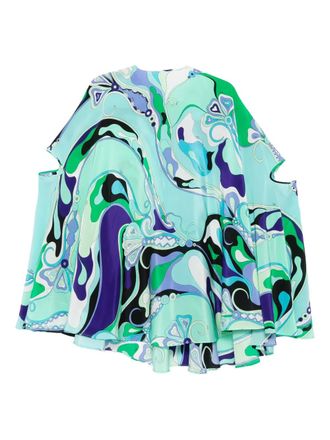 Pucci Mini-jurk met print - Groen