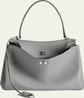 Balenciaga Rodeo Small Grained Leather Top-Handle Bag