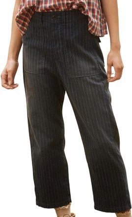 The Great. The Ranger Pant In Dark Indigo Pin Stripe