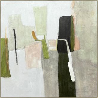 Schubiger M&ouml;bel Bild mit Rahmen Olive Colour Blocks 2