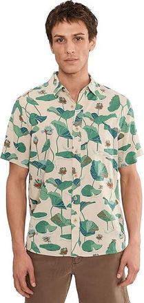 Pendleton Dawson Linen Shirt Short Sleeve Mens Jacket Lily Pad Tan : 2XL, Linen/Rayon