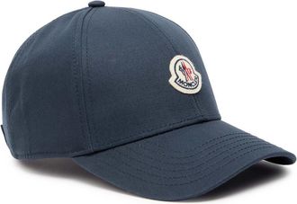 Moncler Logo Cotton cap - Navy - One Size