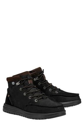 Hey Dude Bradley Water Repellent Leather Boot in Black at Nordstrom Rack, Size 10