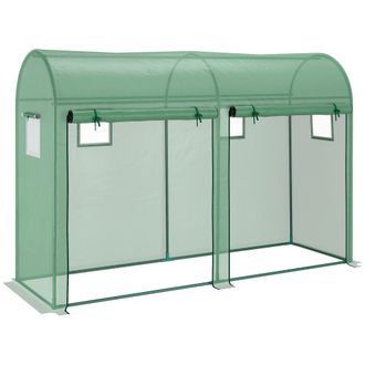 OUTSUNNY Invernadero 300x100x200 cm verde