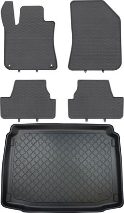 OEM Peugeot 308 Ii Hatchback Desde Agosto De 2013 Hasta 2021. Juego De Alfombrillas De Goma Para Coche Y Alfombrilla Para Maletero