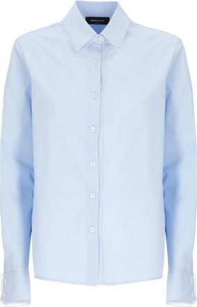 Fabiana Filippi Shirts - Dames - Overhemden - Blauw - XS - Katoen - Overhemden