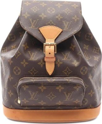 Louis Vuitton Zaino Montsouris MM con monogramma 2000 - Marrone