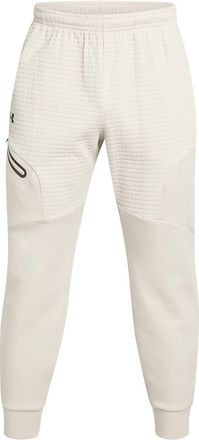 Under Armour Mens Unstoppable Closed Hem Fleece Joggers in White - Size X-Large