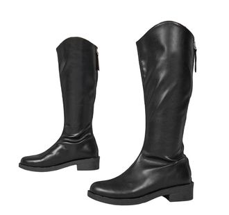 Generic Womens Simple Fashionable Back Zipper Boots Soft Sole Comfortable Long Boots