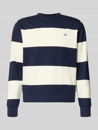GANT Regular Fit Pullover in Strick-Optik in Marine, Gr&ouml;&szlig;e XXXL