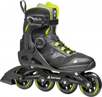 Rollerblade Macroblade 84 BOA Mens Inline Skates in Black/lime at Nordstrom, Size 13