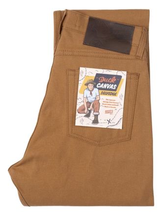 Naked & Famous Denim True Guy selvedge cuffed jeans - men - Cotton - 32 - Brown