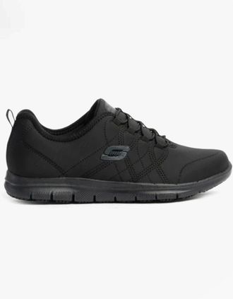 Skechers Womens Skechers Work 77211EC GHENTER - SRELT SR Womens Occupational Trainers Black - Size: 4