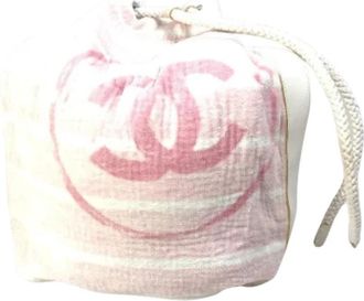 Chanel Pre-owned Cotton chanel-bags - Dames - Vintage Tas - Roze - ONE Size - Vintage