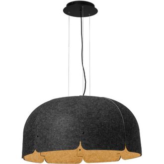 Faro Barcelona Faro Mute - Colgante Led Marr&oacute;n Gris Oscuro 36w