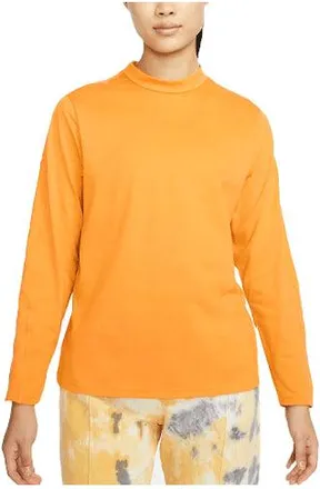 Nike (WMNS) Nike Sportswear Dri-FIT ADV Tech Pack Solid Color Breathable Half Turtleneck Long Sleeves Yellow T-Shirt DD4629-738