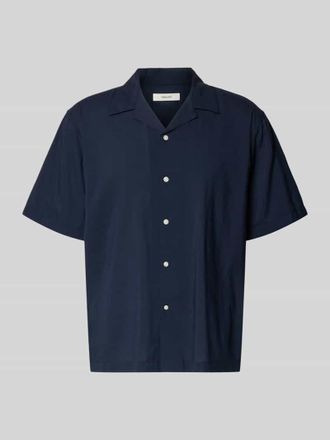 Selected Relaxed Fit Freizeithemd aus Bio-Baumwoll-Modal-Mix Modell RELAXAIR in Dunkelblau, Gr&ouml;&szlig;e XXL
