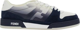 Fendi Match Sneaker - Heren - Sneakers - Blauw - 43 EU - Leer - Schoenen