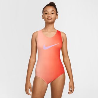 Nike Womens Gymnastics Sunrise Ombre Performance Leotard in Orange | NKA018-888