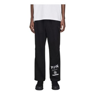 Yohji Yamamoto Hombre, Pantalones, Negro, Talla: S