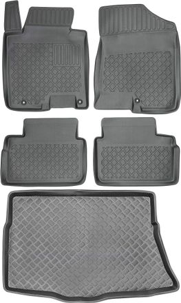 OEM Hyundai I30 Ii Hatchback De 2012-2017 Set - Alfombrillas Para Coche + Alfombrilla Para Maletero