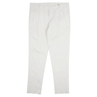 Dolce & Gabbana Suit Trousers, male, White, Size: XL Chinos