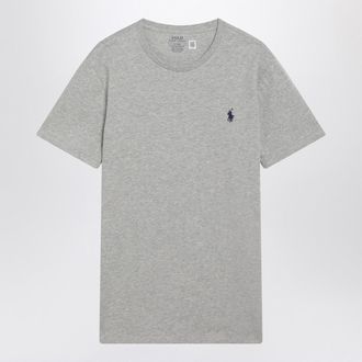 Polo Ralph Lauren Grey M&eacute;lange Cotton Custom Slim Fit T Shirt