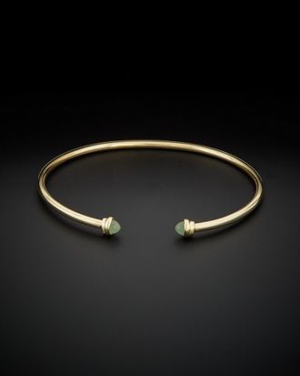 Italian Gold, Inc 14K Italian Gold Green Aventurine Cuff