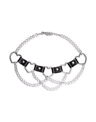 8 by YOOX MULTI-CHAIN LEATHER CHOCKER