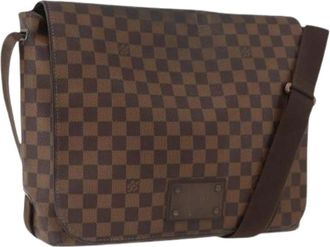 Louis Vuitton Pre-owned Cross Body Bags, female, Brown, Size: ONE SIZE Pre-owned Damier Ebene Canvas Shoulder Bag