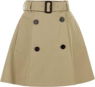 Burberry Beige Cotton Skirt
